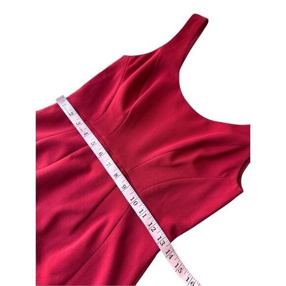 Diane von Furstenberg Red Geovana Sheath Sleeveless Dress Size 2 - Picture 12 of 13
